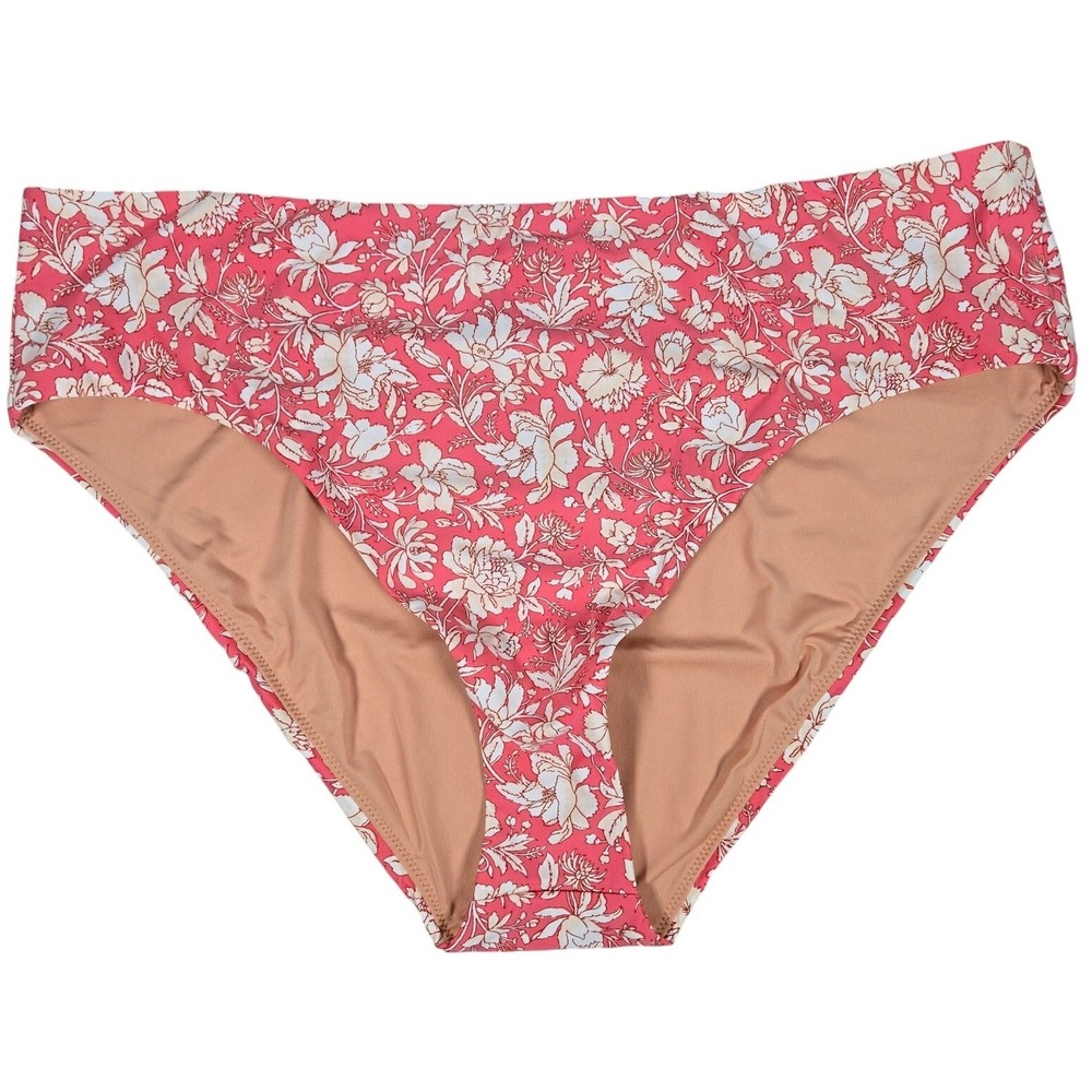 J. Crew High-rise bikini bottom in tossed floral‎ 2X NWT
